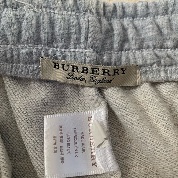 Burberry Gray Jogger Sweatpants with Tapered Leg - Picture 3 of 4